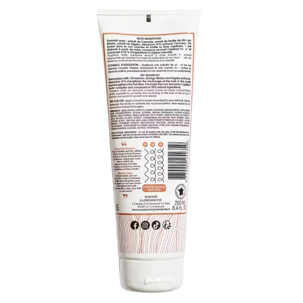 Madame La Présidente | RESOLUTION N°5 | Anti-Haarausfall-Shampoo für lockiges Haar /250ml