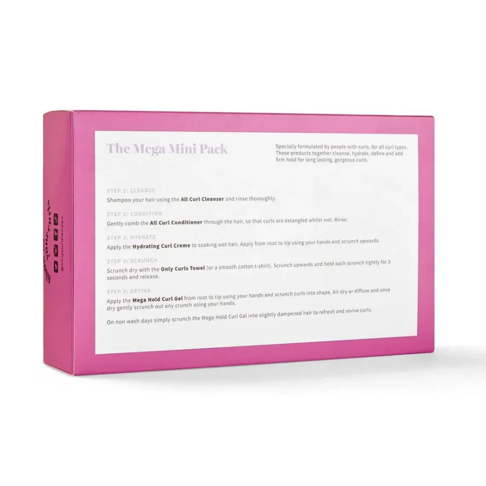 Only Curls | Mega Hold Mini Pack Set / 4 x 100ml