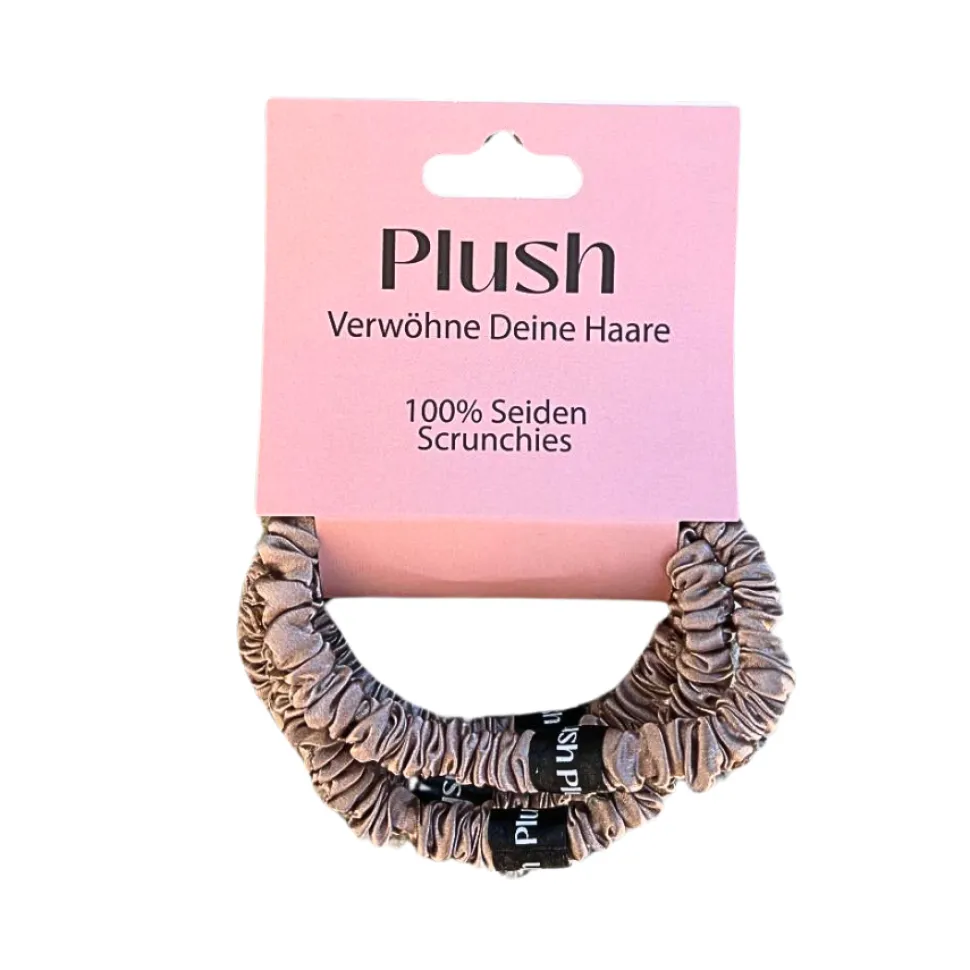 Plush | Kleine Seiden Scrunchies 4er Set